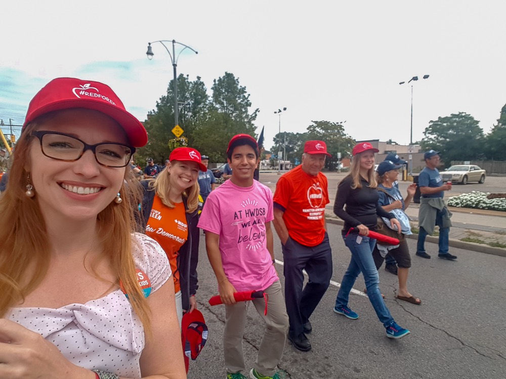 Dawn Danko out on the doorstep